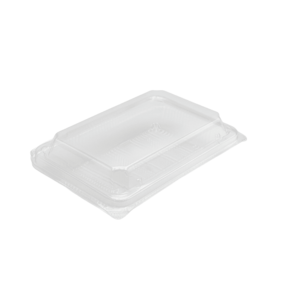 Premium Clear PET Hinged Lid 2 - Roll Sushi Container - TEM IMPORTS™