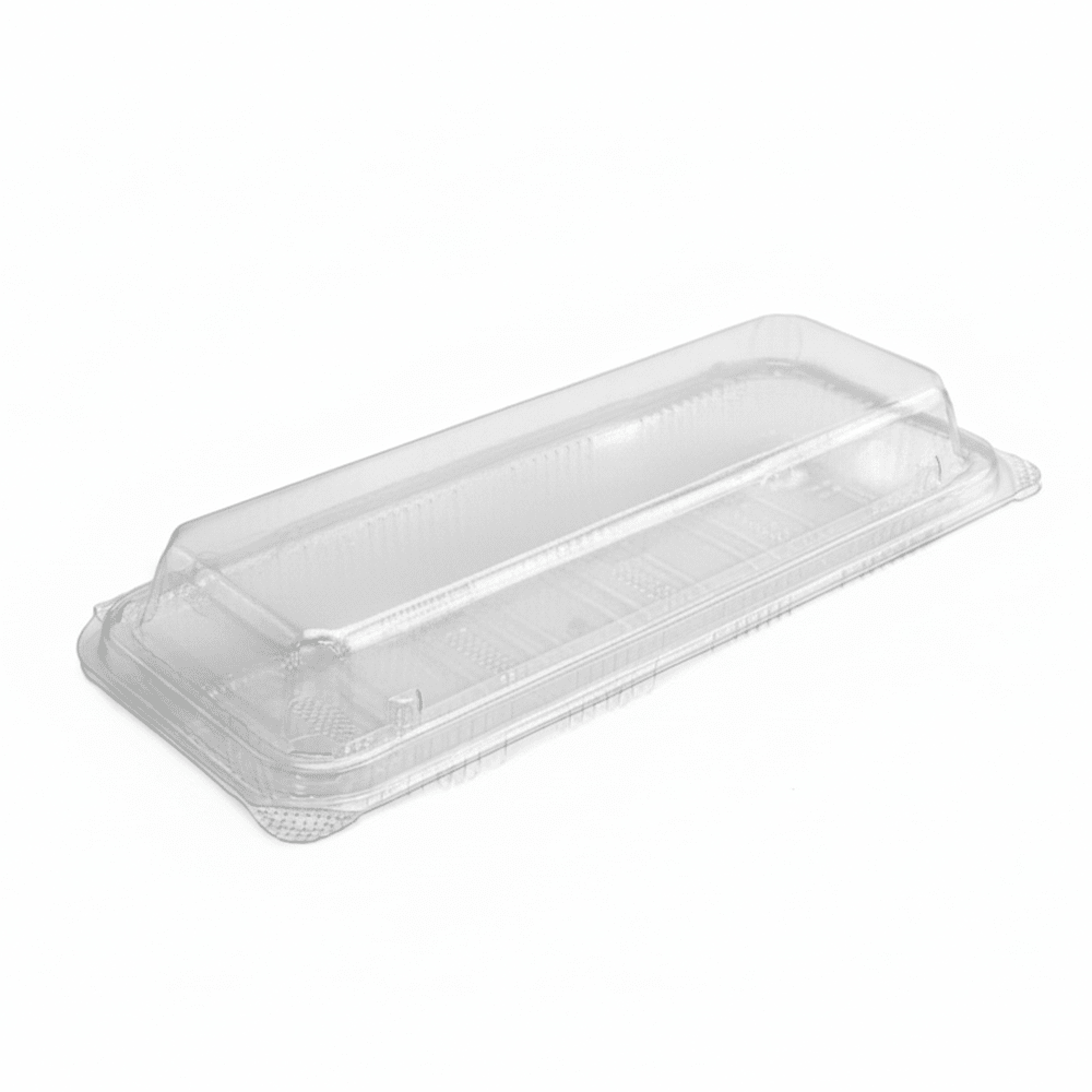 Premium Clear PET Hinged Lid Nigiri Sushi Long Container - TEM IMPORTS™
