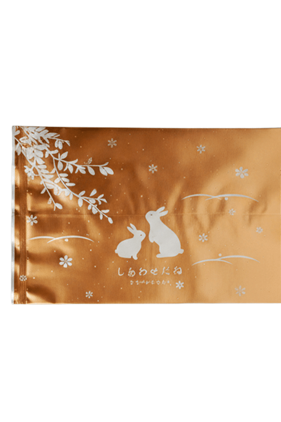 Printed Gold & Rabbit Pattern Cellophane Mooncake Bags - 150x110mm - TEM IMPORTS™