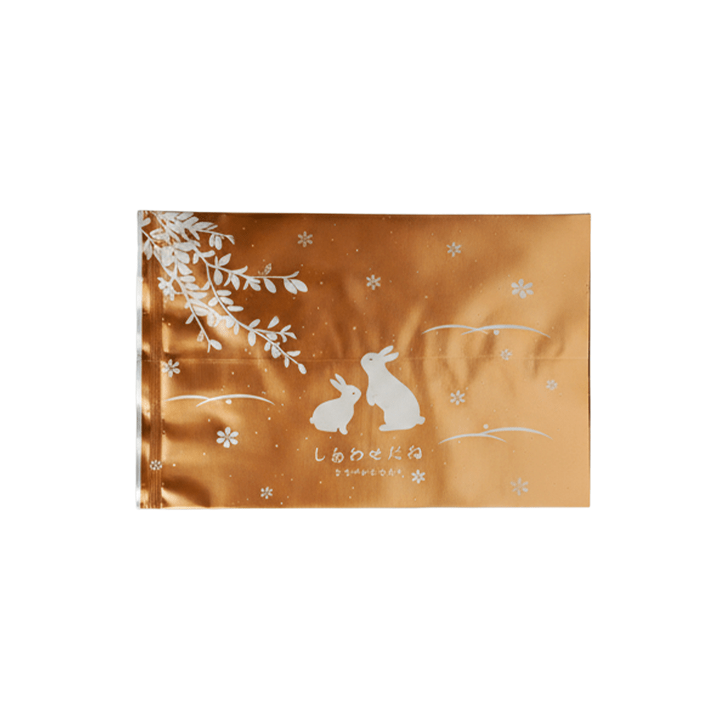 Printed Gold & Rabbit Pattern Cellophane Mooncake Bags - 150x110mm - TEM IMPORTS™