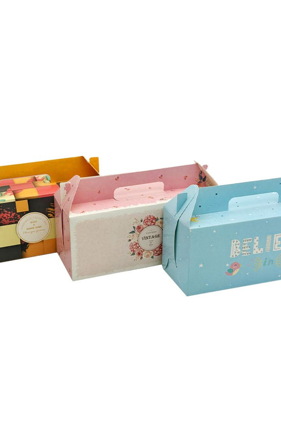 Printed Paper Cake Box Handle With Cupcake Tray - Dream Big Theme - TEM IMPORTS™