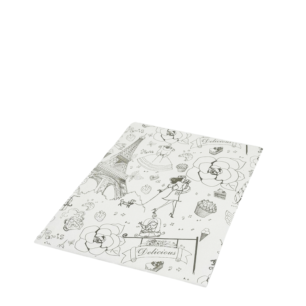 Printed Paris Pattern Food Wrapping Paper - 100/PK - TEM IMPORTS™