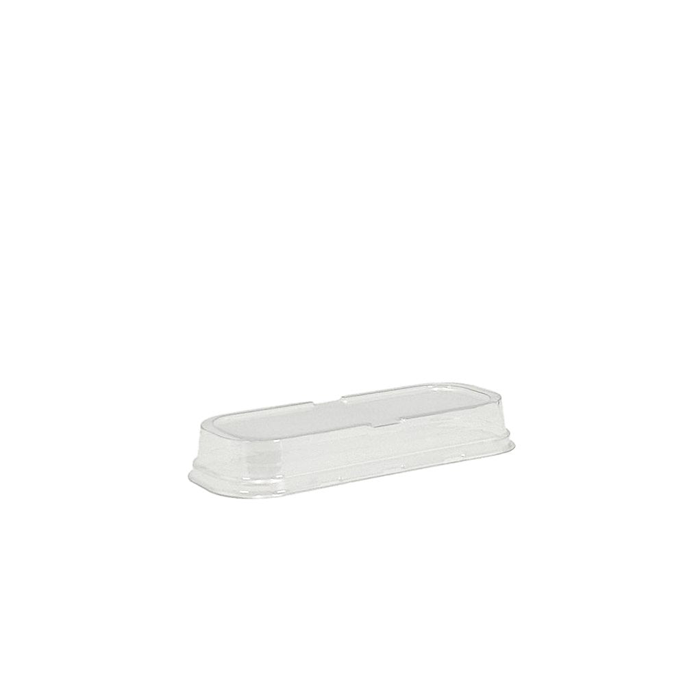 Rectangular Clear PET Lid To Suit 200mL Foil Cake Tin Base - TEM IMPORTS™