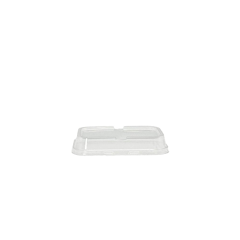 Rectangular Clear PET Lid To Suit 330mL Foil Cake Tin Base - TEM IMPORTS™