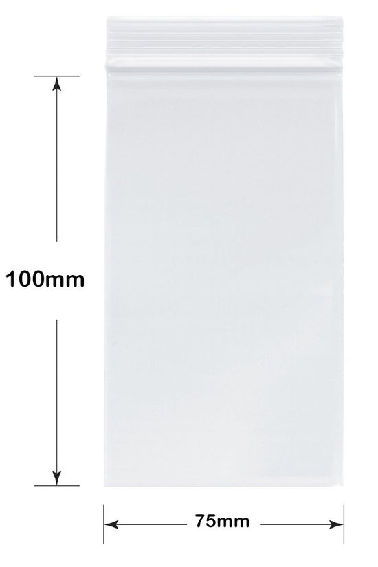 Resealable Bags - LDPE - 175mm x 100mm Clear - TEM IMPORTS™