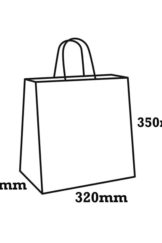 Retail Takeaway Kraft Twisted Handle Paper Bag - Jumbo - TEM IMPORTS™