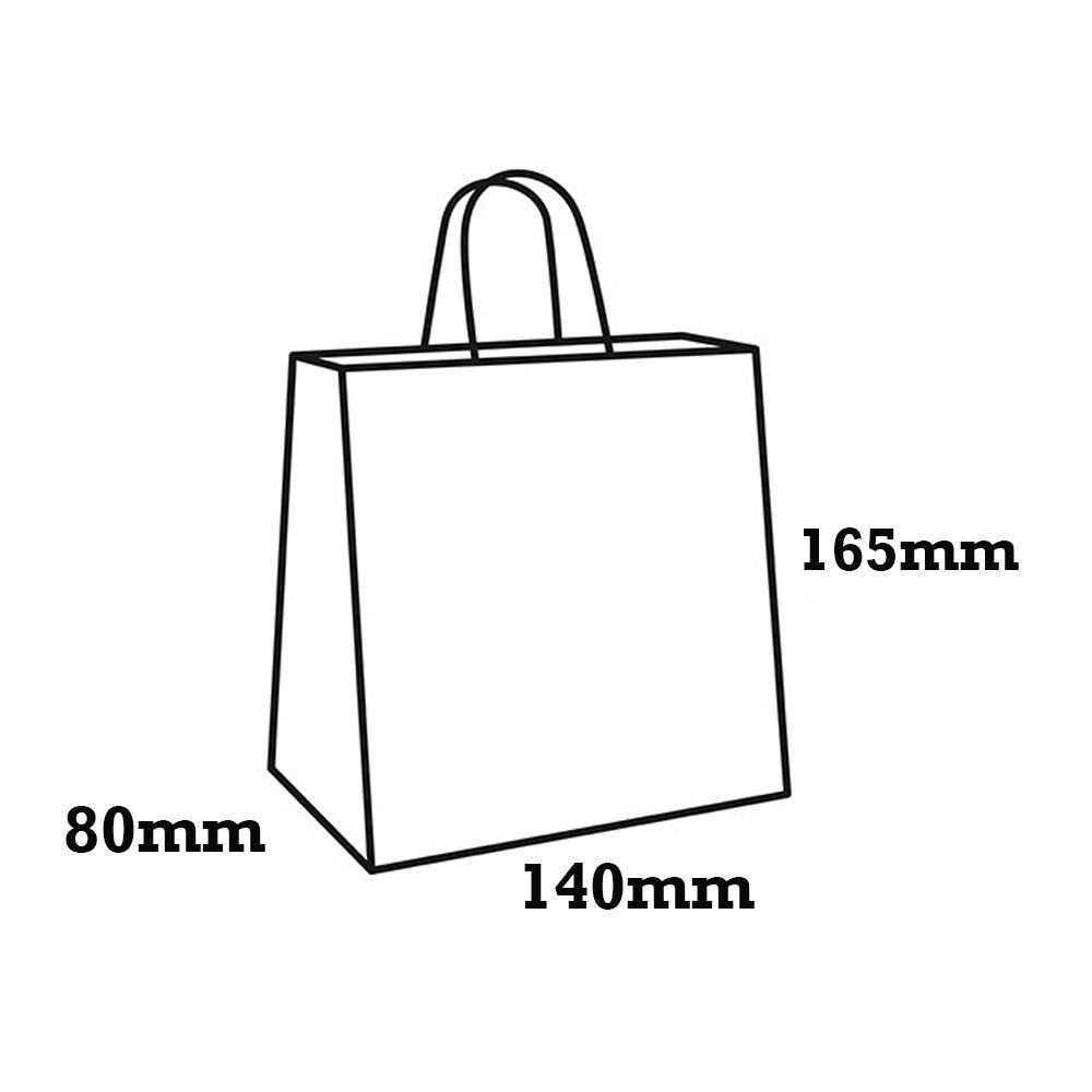 Retail Takeaway Kraft Twisted Handle Paper Bag - Mini - TEM IMPORTS™