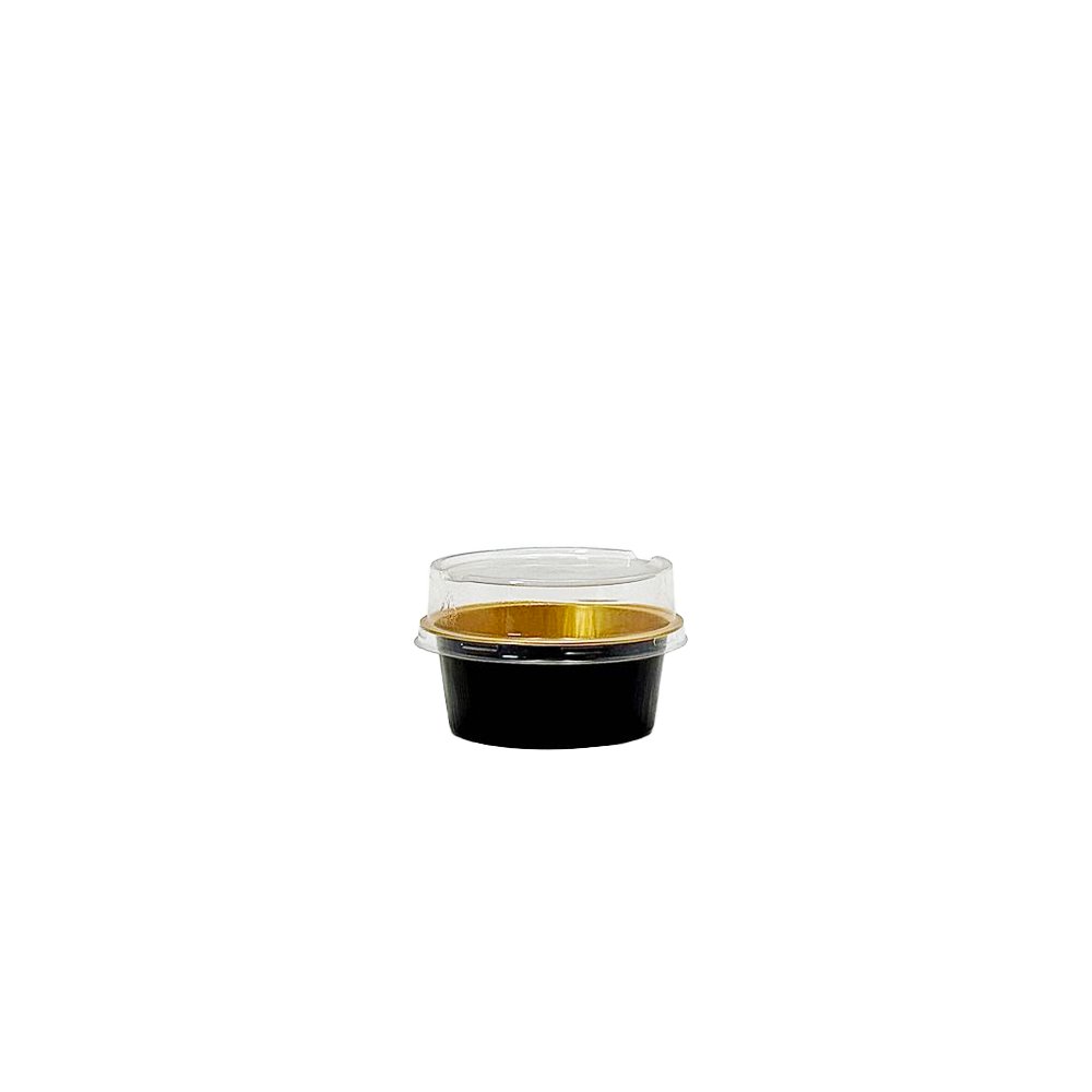 Round Clear PET High Lid To Suit 130mL Foil Cake Tin Base - TEM IMPORTS™