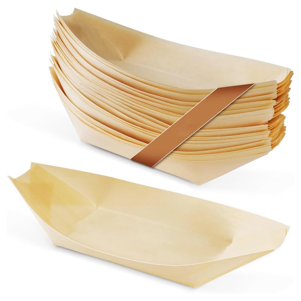 Serving Pine Boat X Extra Large - 50 Pack - TEM IMPORTS™