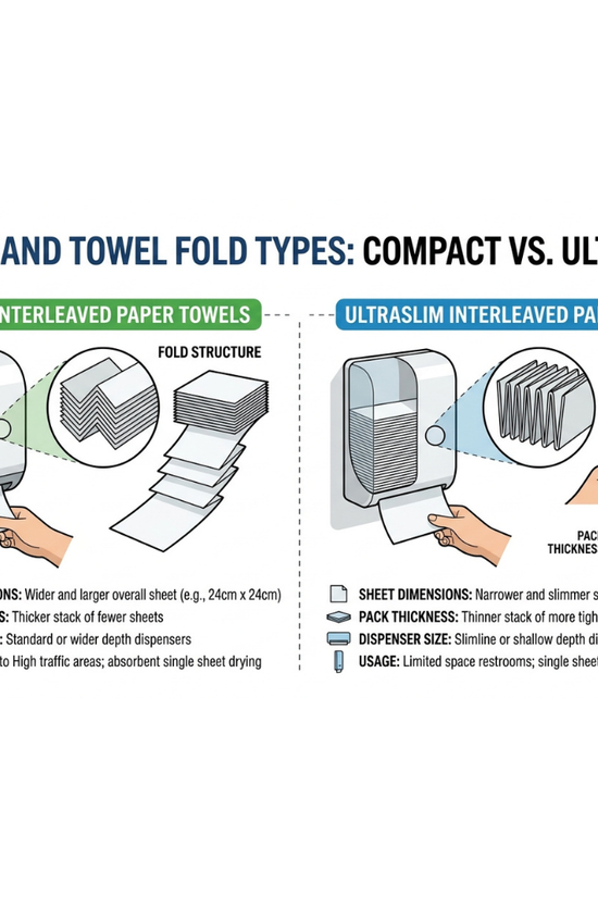 Duro Compact Interleaved Towel 29cm x 20cm - 2400/CTN