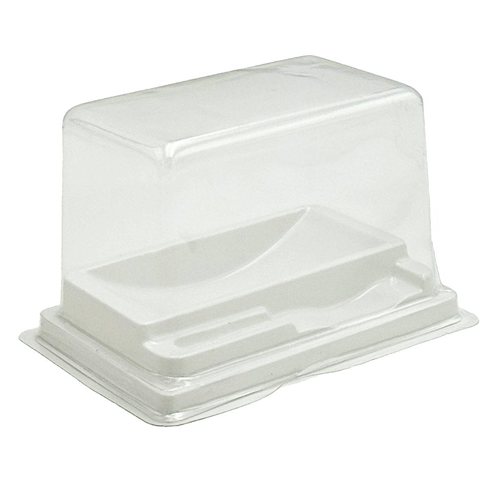 Slice Cake Container With Clear PET Rectangular Lid - TEM IMPORTS™