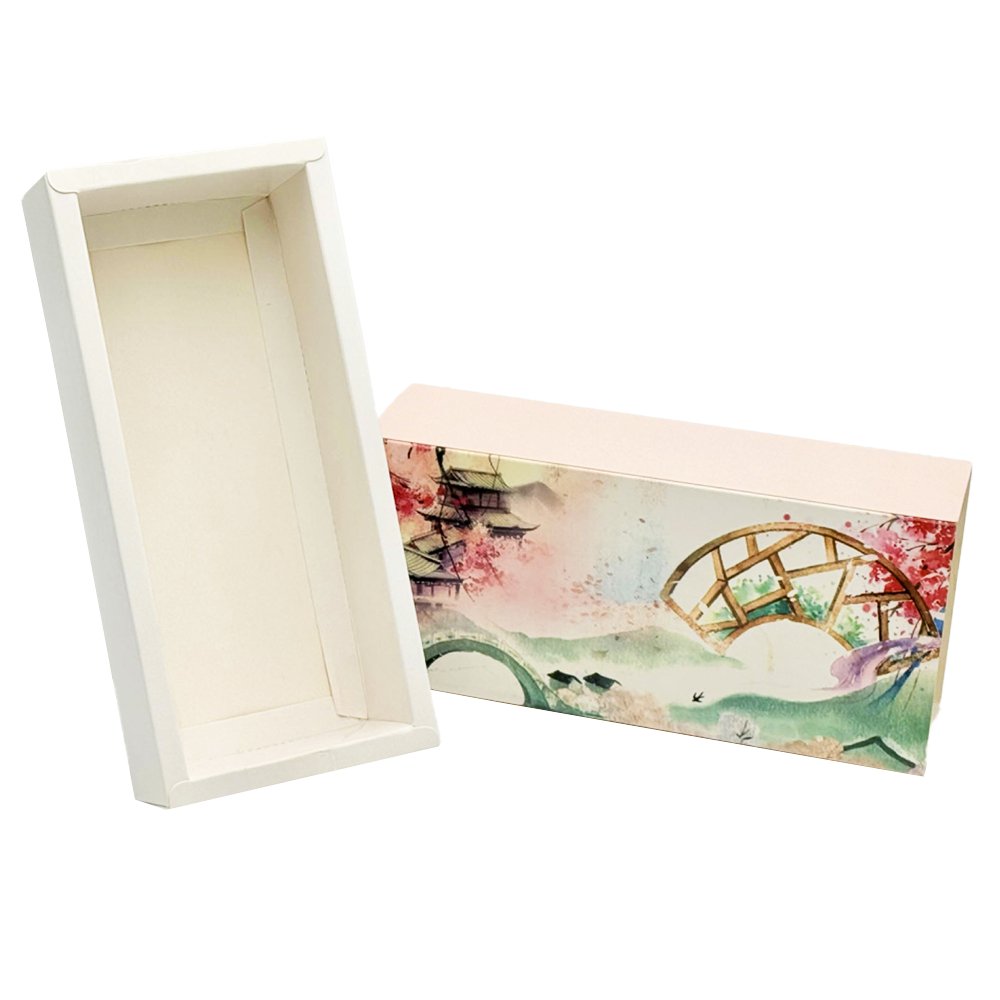 Slim Rectangle Printed Paper Box - Bridge Theme - TEM IMPORTS™