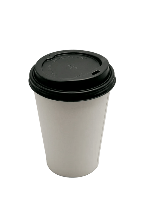 Small Black 80mm Coffee Cup Lid for Paper Cups - TEM IMPORTS™