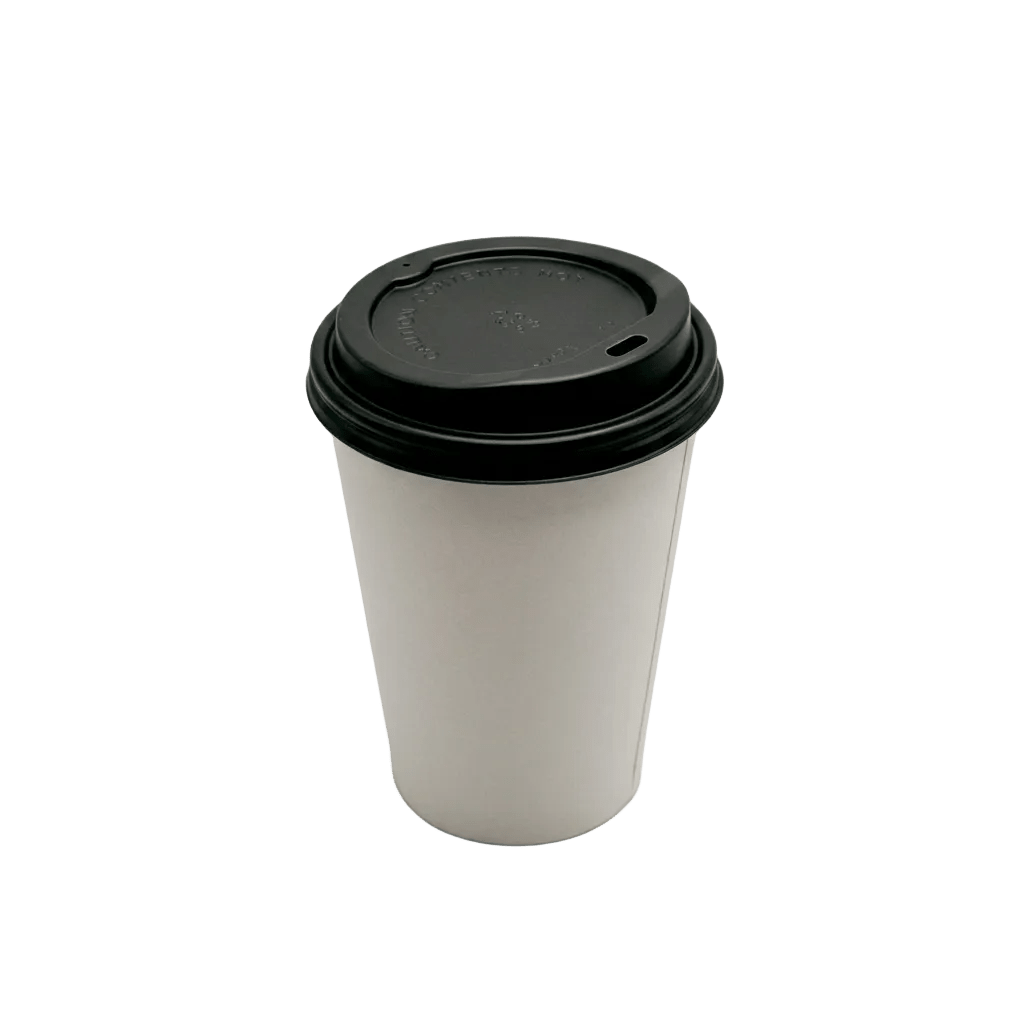 Small Black 80mm Coffee Cup Lid for Paper Cups - TEM IMPORTS™