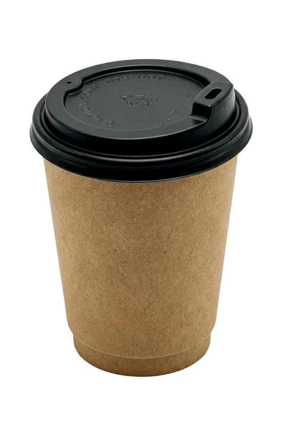Small Black 80mm Sipper Lid for Paper Cups - TEM IMPORTS™