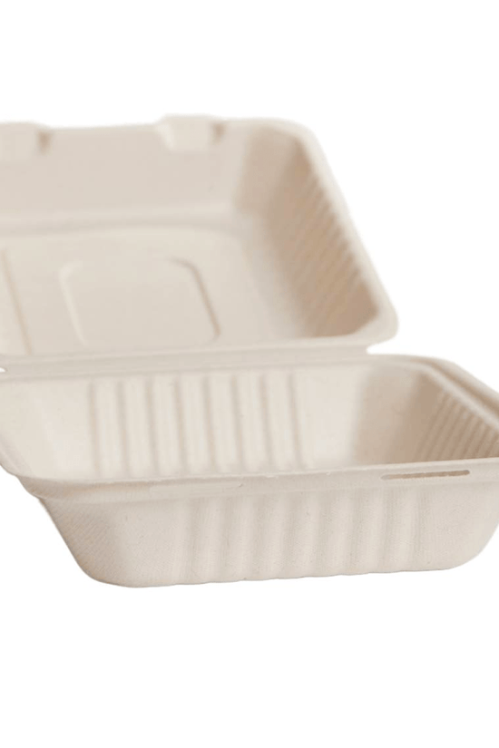 Small Natural Sugarcane Dinner Box Food Clam - 200/CTN - TEM IMPORTS™