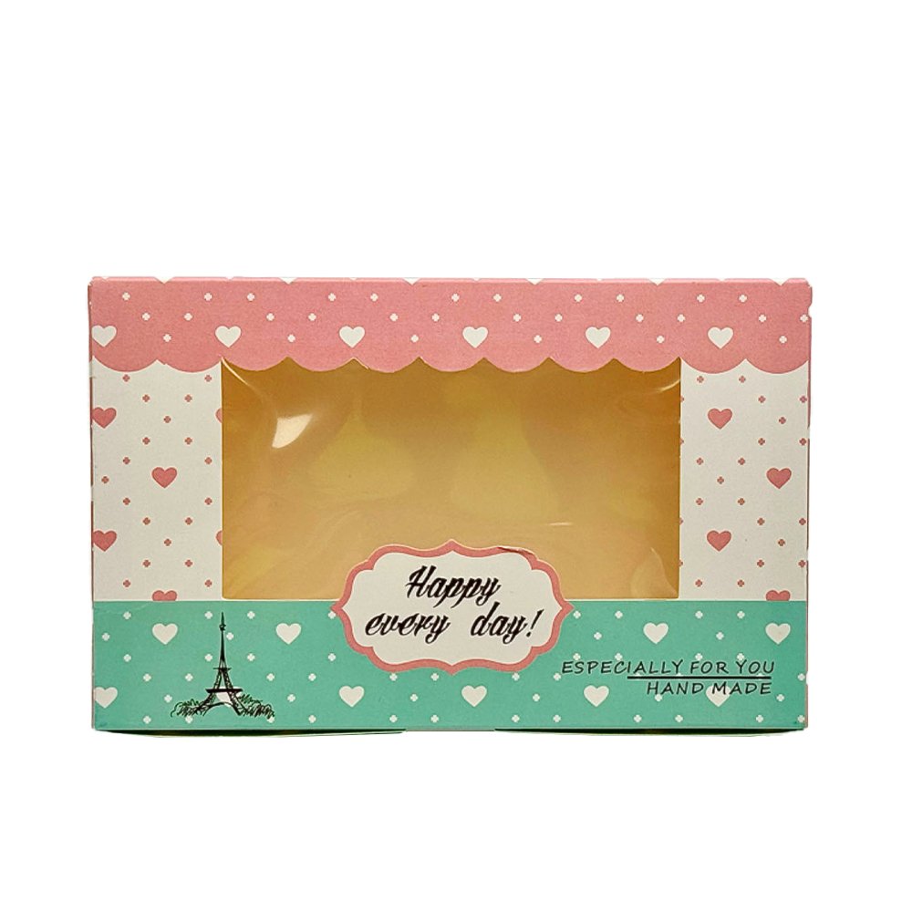 Small Rectangular Printed Paper Box Window - Paris Theme - TEM IMPORTS™