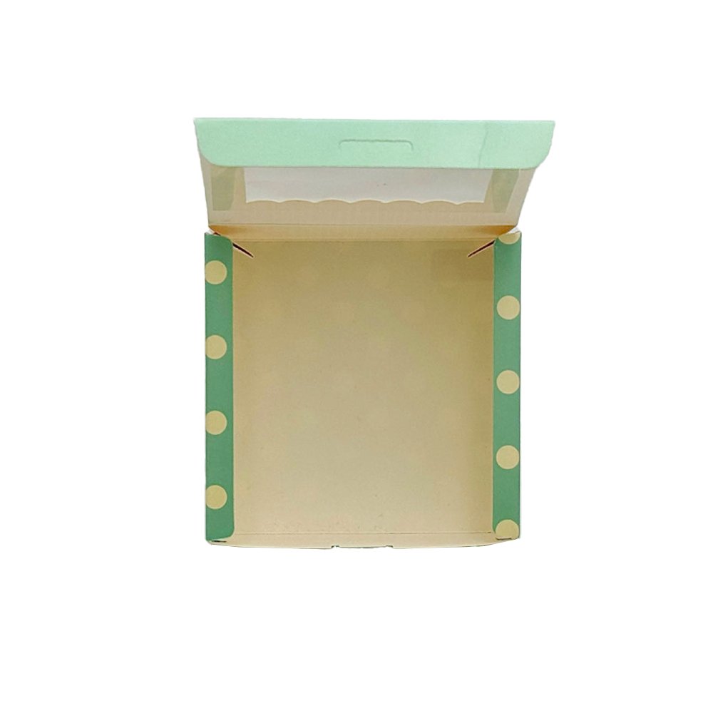 Small Square Printed Paper Box Window - Happy Day Theme - TEM IMPORTS™