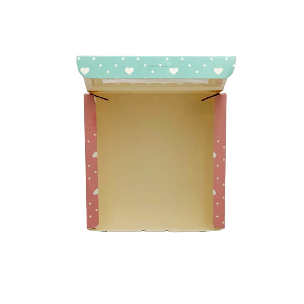 Small Square Printed Paper Box Window - Paris Theme - TEM IMPORTS™