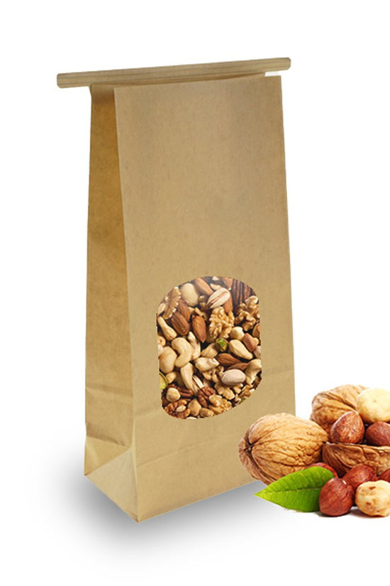 Small Tin - Tie Paper Bag With Window - TEM IMPORTS™
