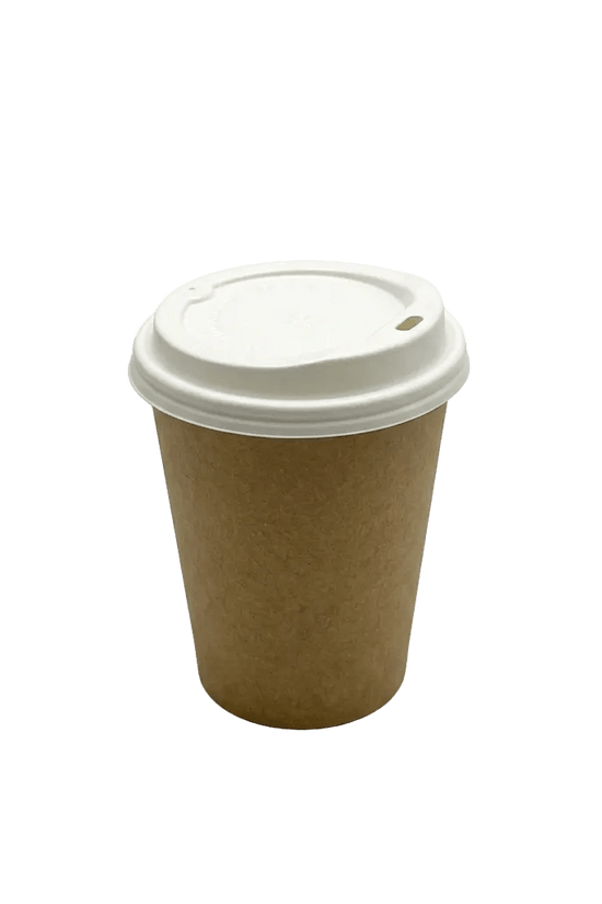 Small White 80mm Coffee Cup Lid for Paper Cups - TEM IMPORTS™