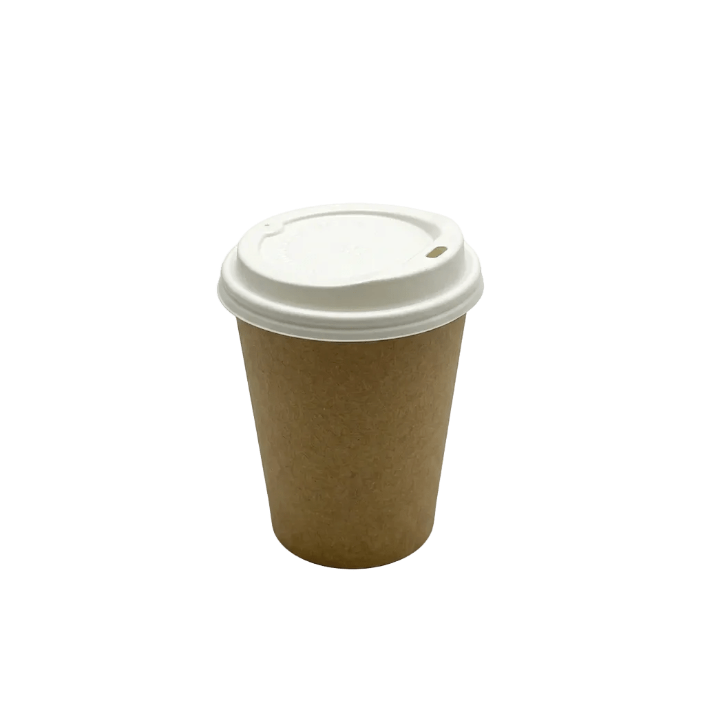 Small White 80mm Coffee Cup Lid for Paper Cups - TEM IMPORTS™