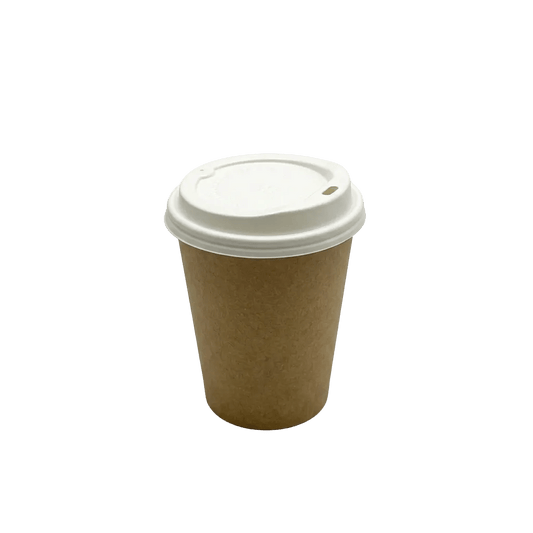 Small White 80mm Coffee Cup Lid for Paper Cups - TEM IMPORTS™