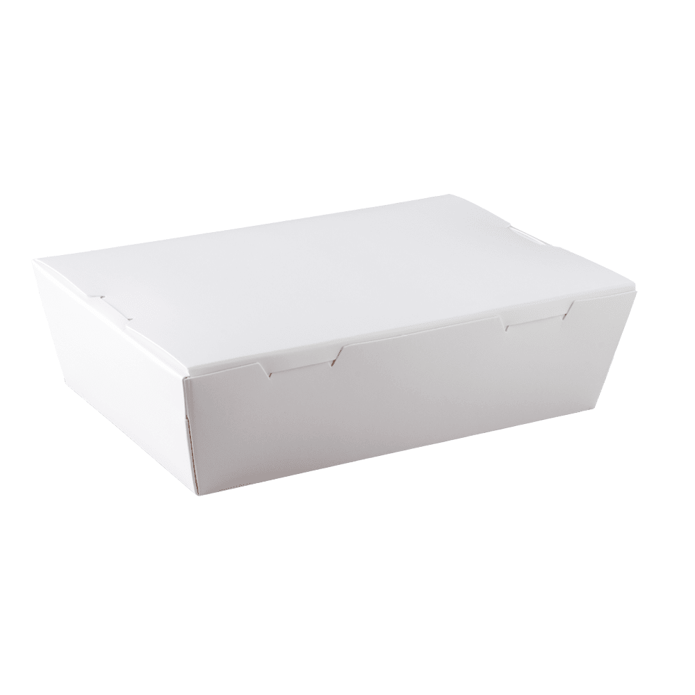 Small White Lunch Box - No Window (Carton of 200) - TEM IMPORTS™