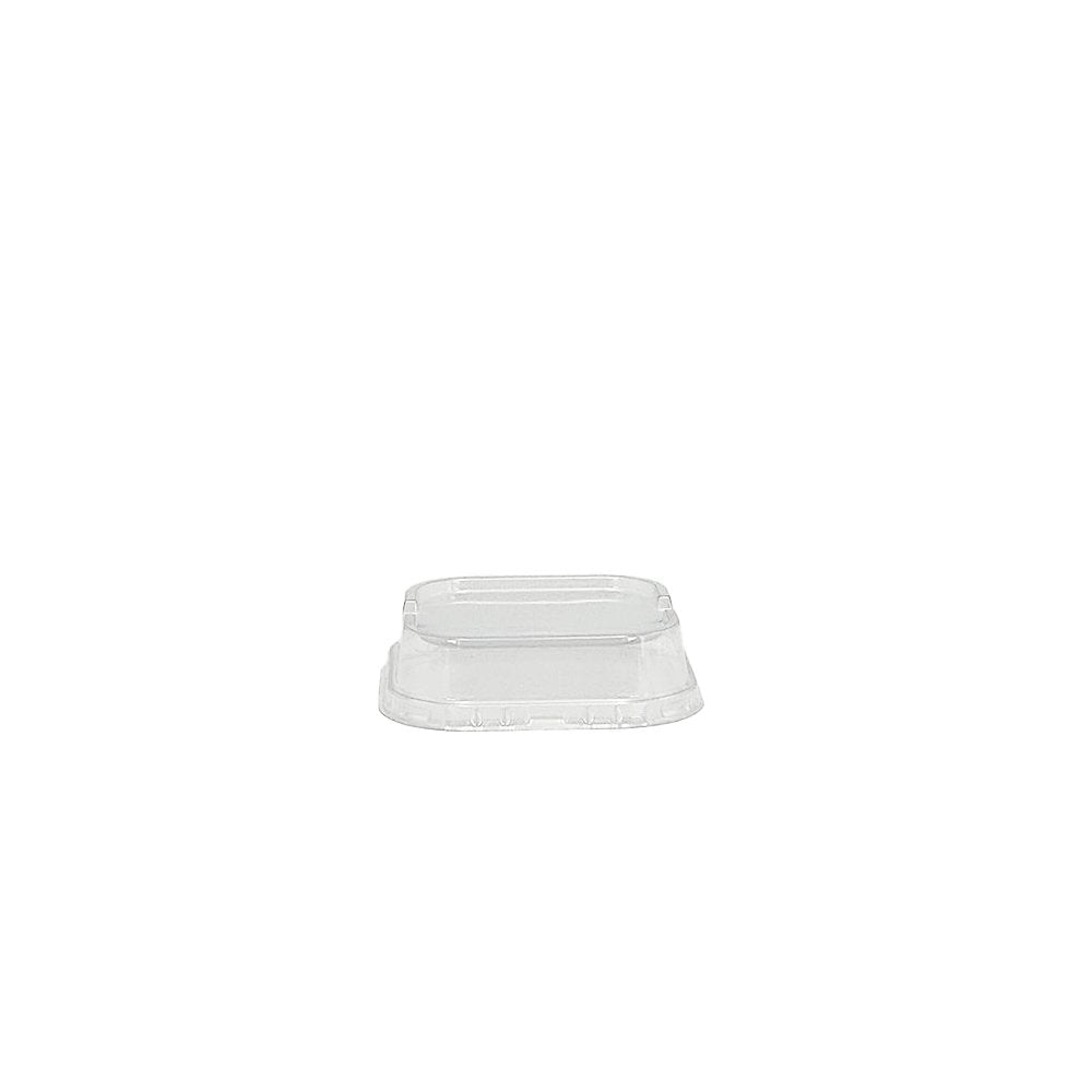 Square Clear PET Lid To Suit 150mL Foil Cake Tin Base - TEM IMPORTS™