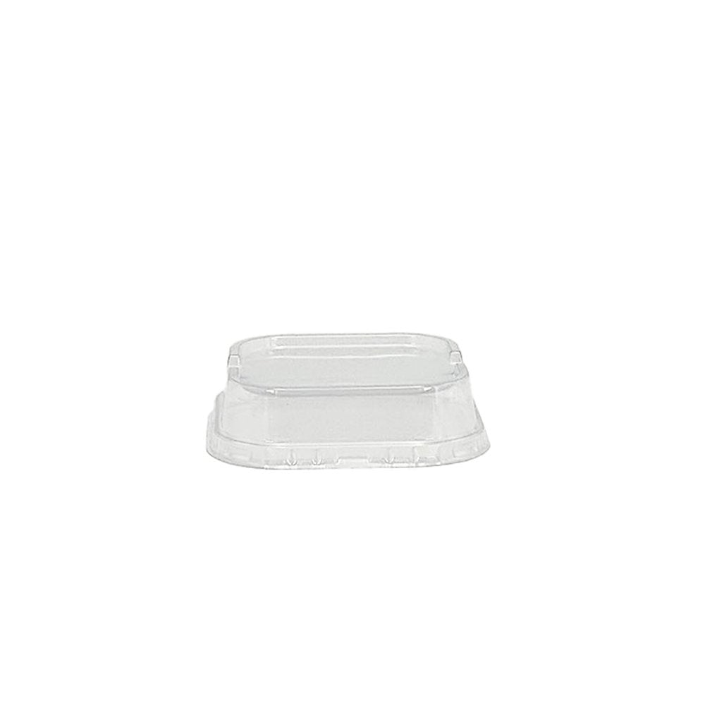 Square Clear PET Lid To Suit 300mL Foil Cake Tin Base - TEM IMPORTS™