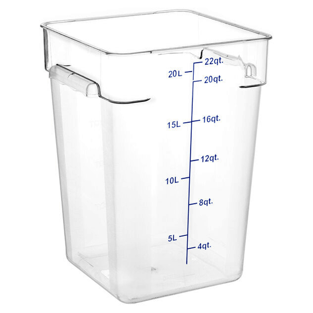 Square Polycarbonate Storage Food Containers 20.0lt/22qt - TEM IMPORTS™