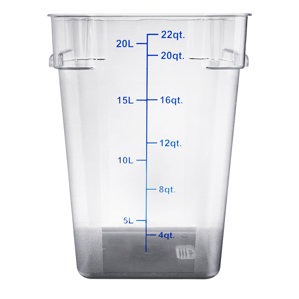Square Polycarbonate Storage Food Containers 20.0lt/22qt - TEM IMPORTS™