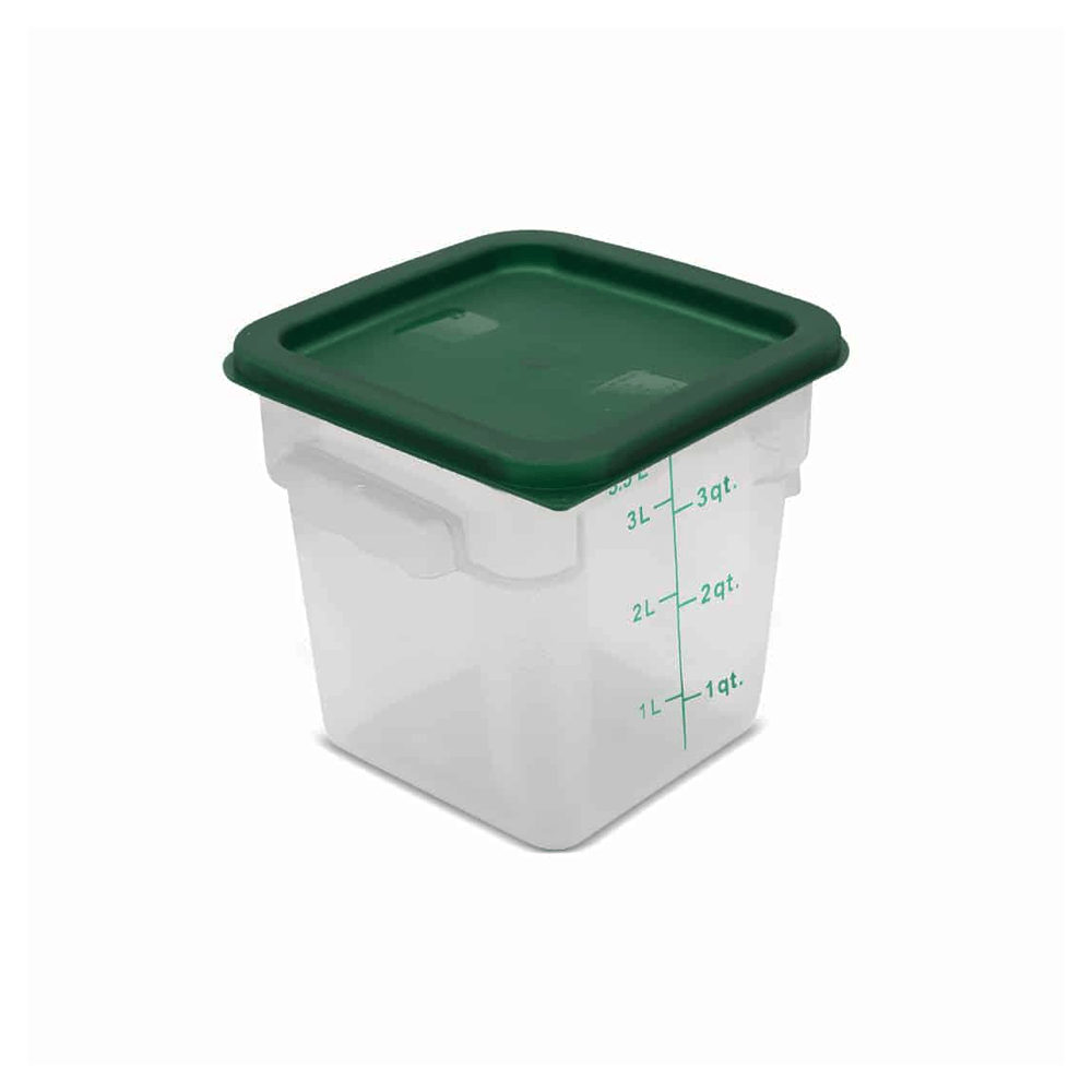 Square Polycarbonate Storage Food Containers 3.8lt/4qt - TEM IMPORTS™