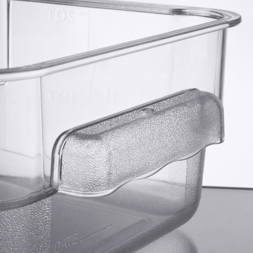 Square Polycarbonate Storage Food Containers 3.8lt/4qt - TEM IMPORTS™