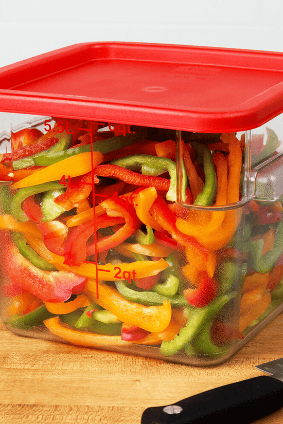 Square Polycarbonate Storage Food Containers 5.7lt/6qt - TEM IMPORTS™
