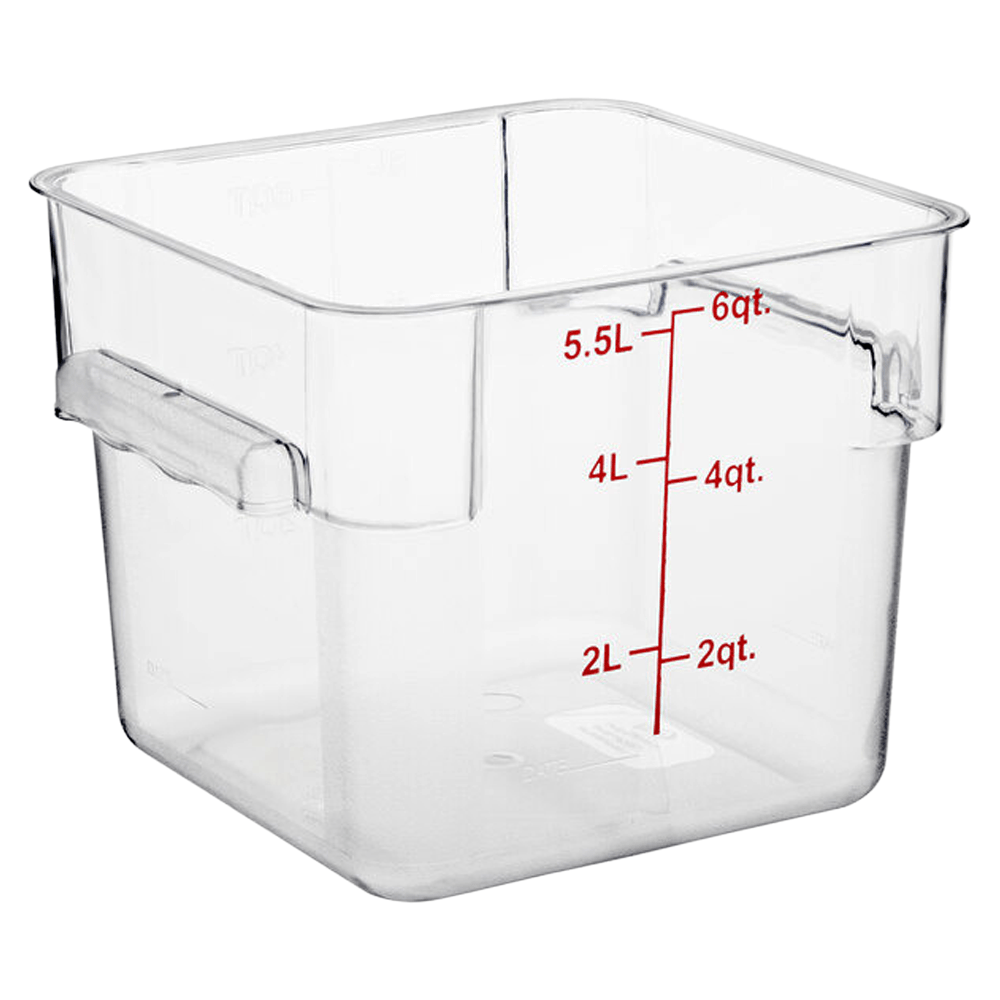 Square Polycarbonate Storage Food Containers 5.7lt/6qt - TEM IMPORTS™