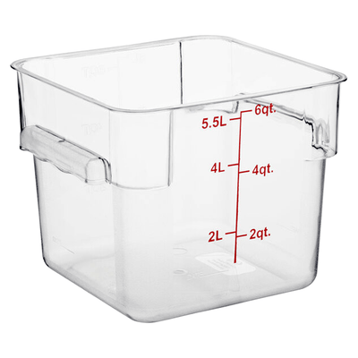 Square Polycarbonate Storage Food Containers 5.7lt/6qt - TEM IMPORTS™