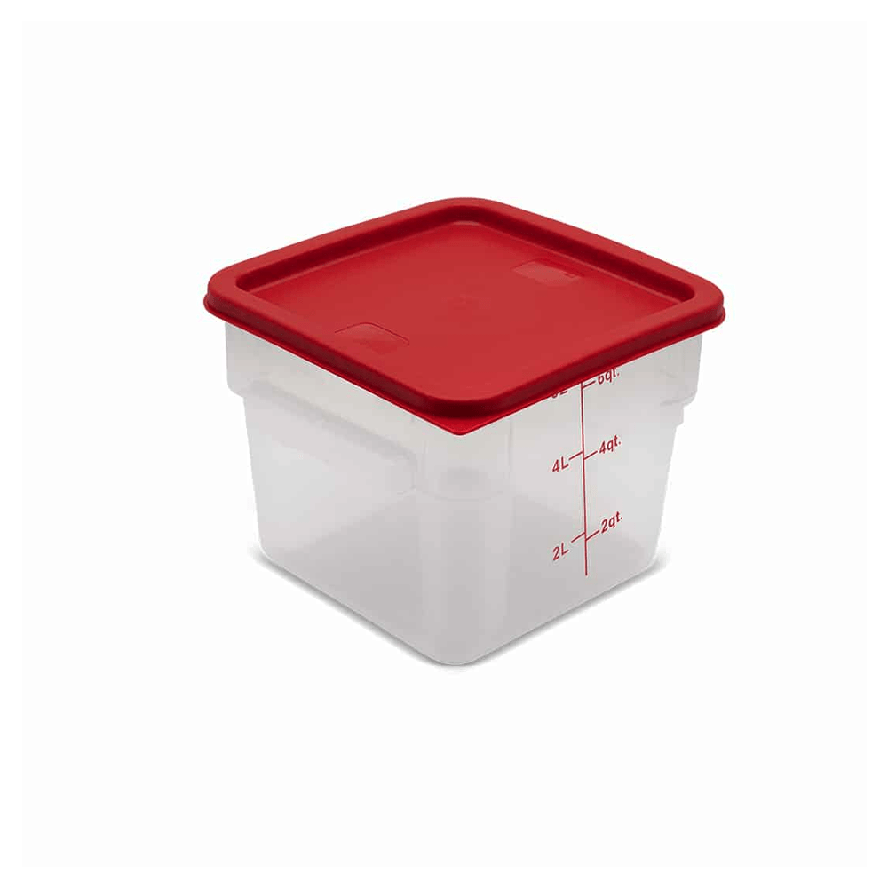 Square Polycarbonate Storage Food Containers 5.7lt/6qt - TEM IMPORTS™