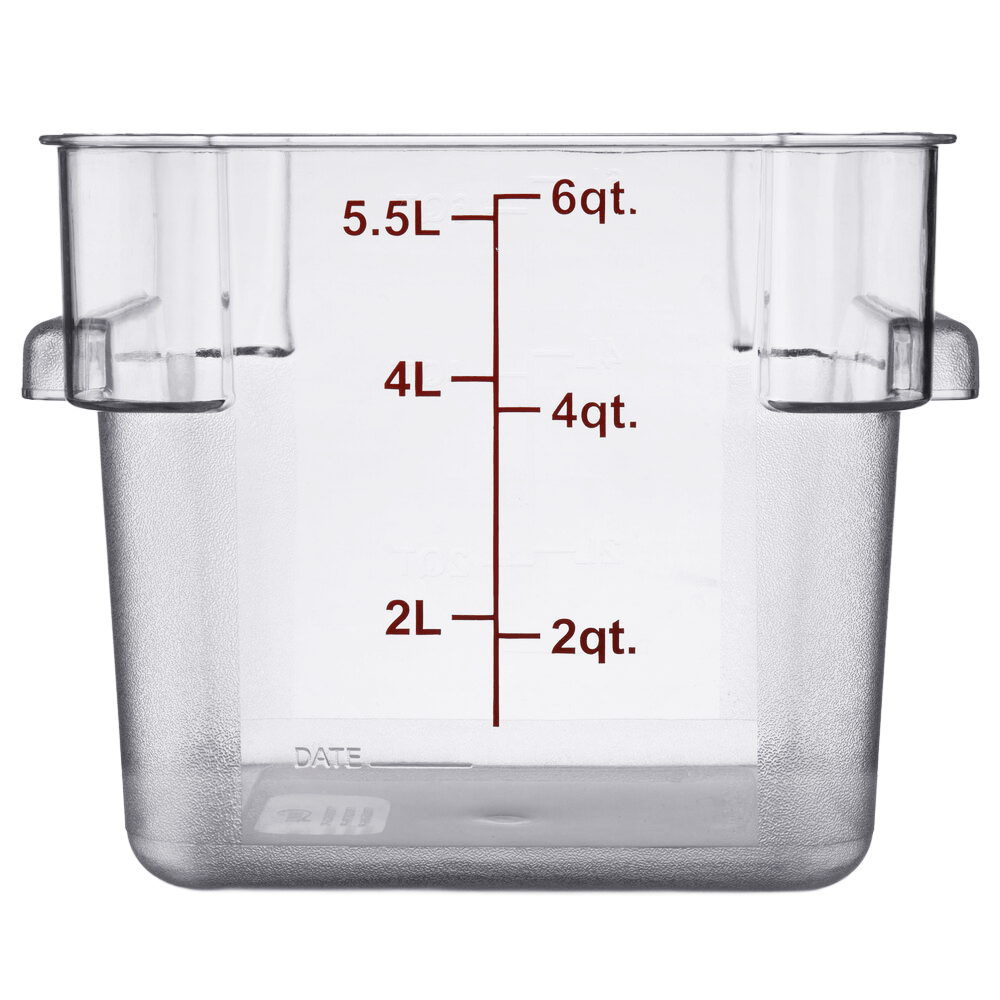 Square Polycarbonate Storage Food Containers 5.7lt/6qt - TEM IMPORTS™