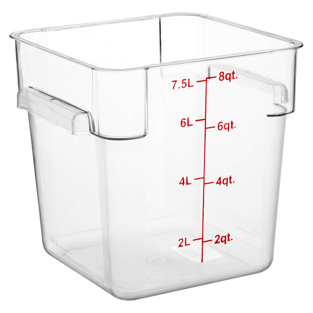 Square Polycarbonate Storage Food Containers 7.6lt/8qt - TEM IMPORTS™
