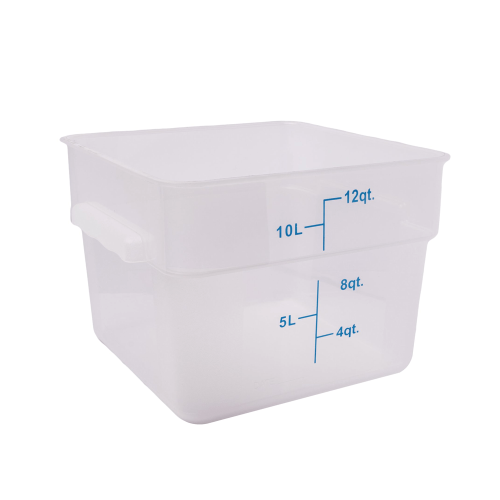 Square PP Storage Food Containers Translucent 11.4lt/12qt - TEM IMPORTS™
