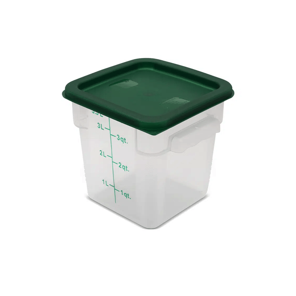 Square PP Storage Food Containers Translucent 3.8lt/4qt - TEM IMPORTS™