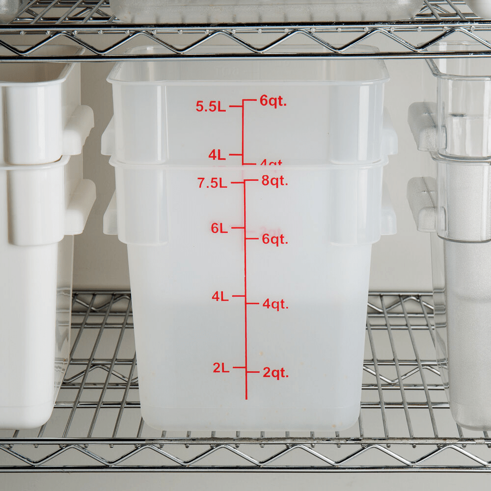 Square PP Storage Food Containers Translucent 7.6lt/8qt - TEM IMPORTS™