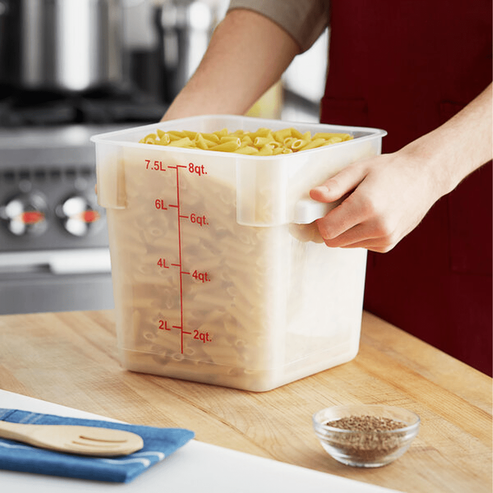 Square PP Storage Food Containers Translucent 7.6lt/8qt - TEM IMPORTS™