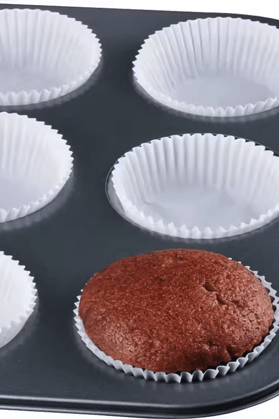 Standard White Cupcake Muffin Baking Liners - B50*H35mm - TEM IMPORTS™