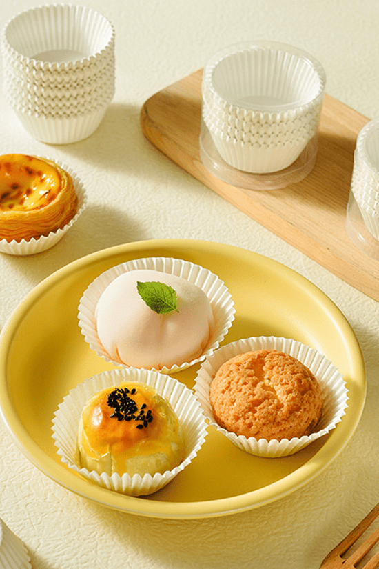 Standard White Cupcake Muffin Baking Liners - B50*H35mm - TEM IMPORTS™