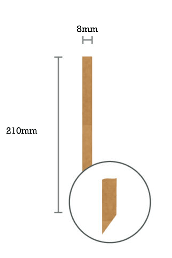 Sugarcane Fiber Straw 8mm Slant Cut - TEM IMPORTS™