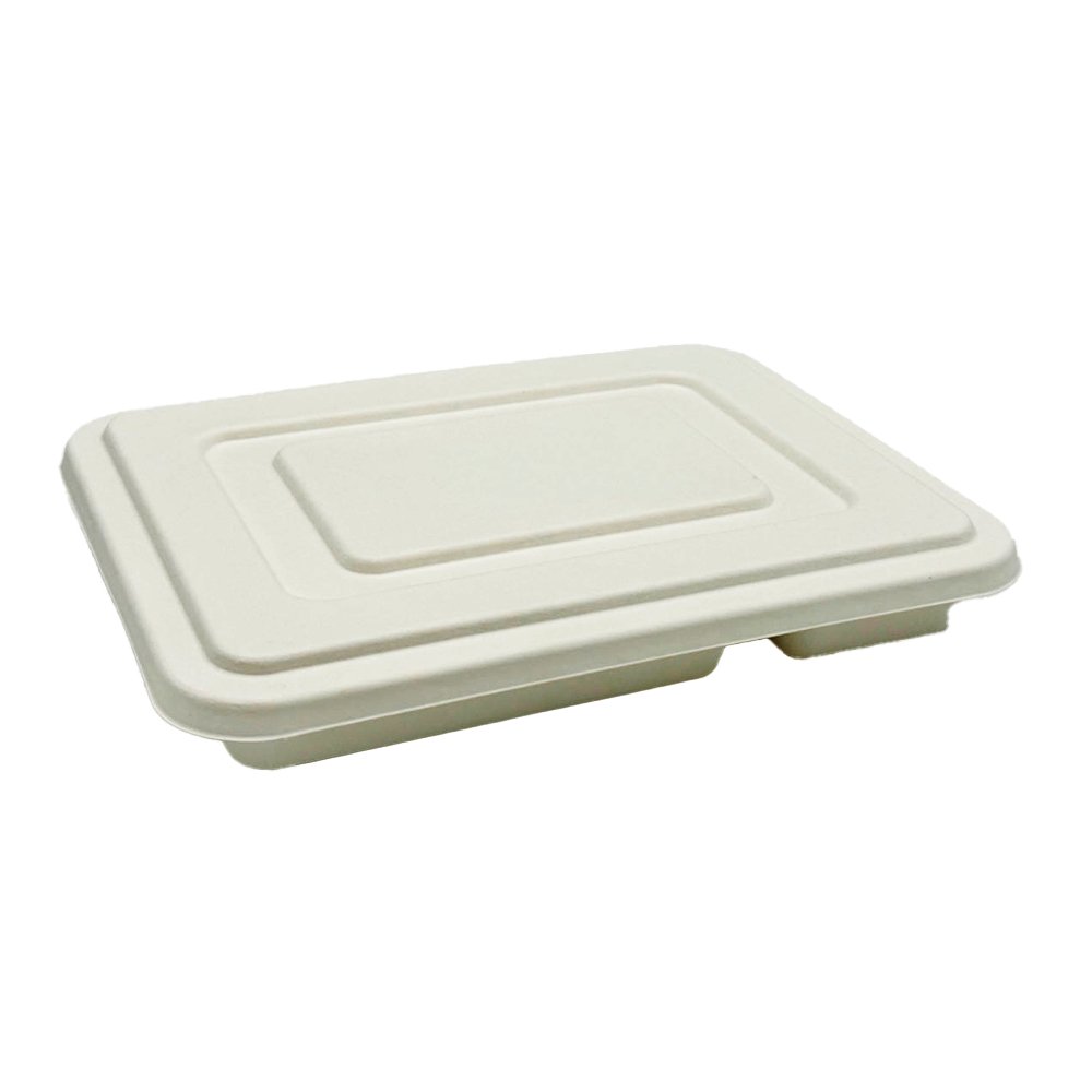 Sugarcane Lid For 5 Deep Compartment Tray - TEM IMPORTS™