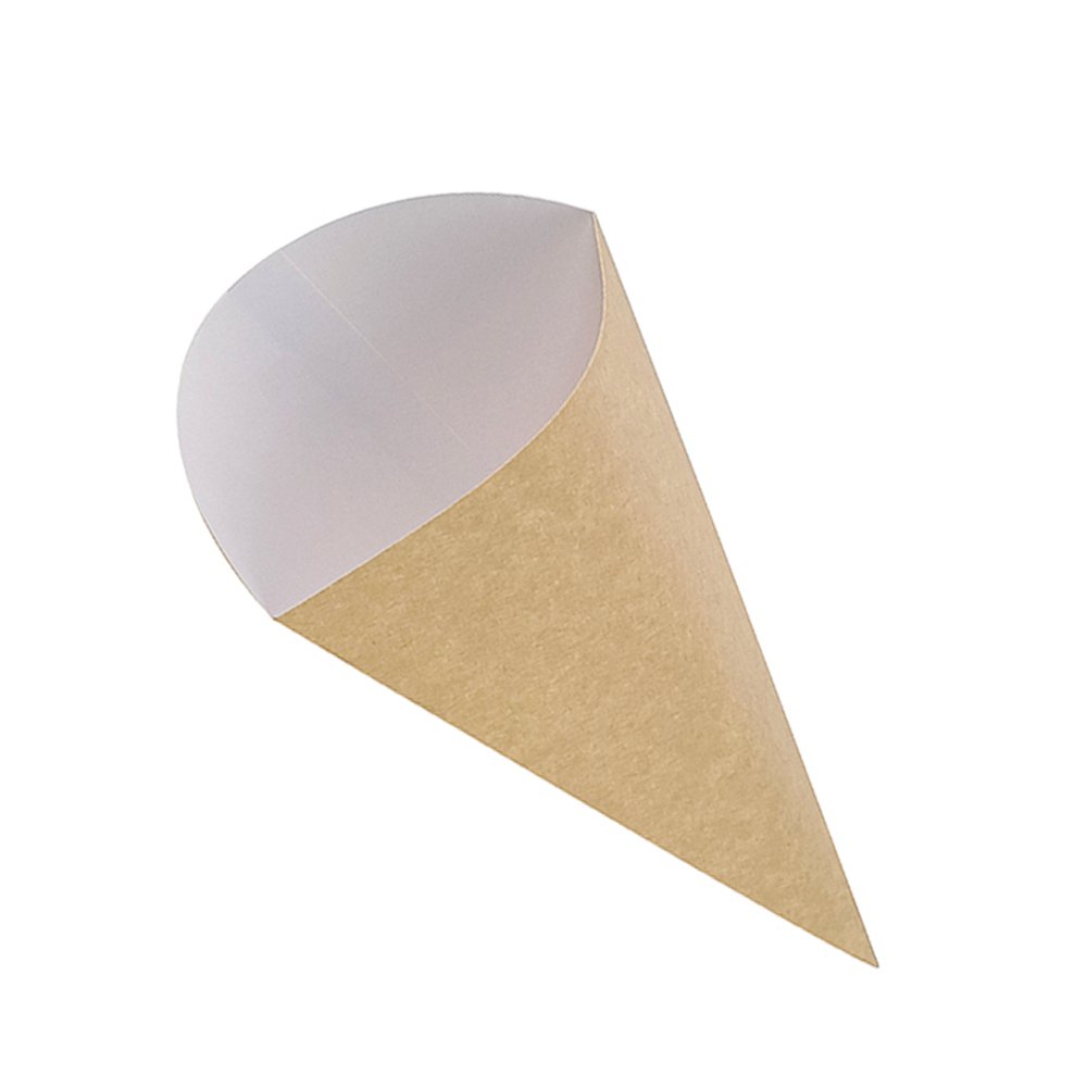 Takeaway Large Cardboard Kraft Cone - TEM IMPORTS™