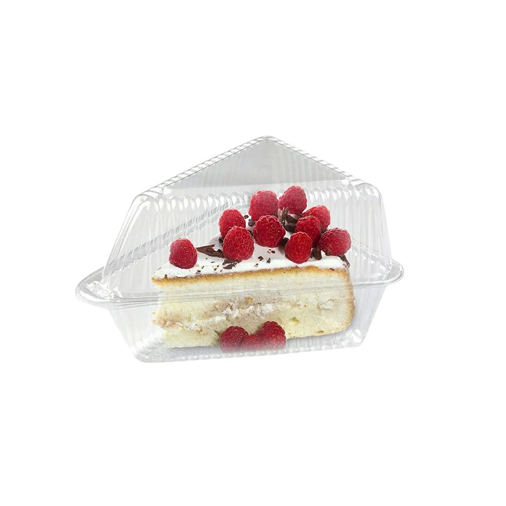 Triangle Shape Cake Slice Hinged Lid Container - TEM IMPORTS™